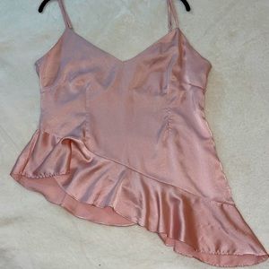 Nasty Gal XL Pink satin top